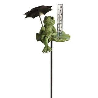  Lane Frog with Umbrella Rain Gauge Stake Explore similar items