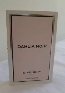 New Dahlia Noir by Givenchy Eau de Toilette Sample 1ml .03 fl oz 