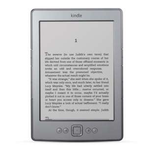Kindle e reader device frontal view