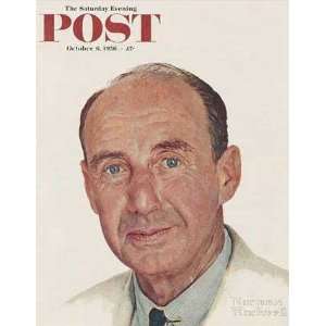  Adlai E. Stevenson by Norman Rockwell. Size 7.75 X 10.00 