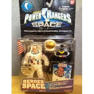  Power Rangers in Space Alan Bean & Black Power Ranger 