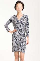 BCBGMAXAZRIA Almond Blossom Print Jersey Wrap Dress $178.00
