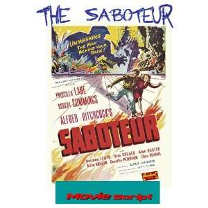 Alfred Hitchcock THE SABOTEUR Movie Script   WoW