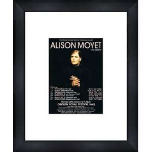 ALISON MOYET UK Tour 2002   Custom Framed Original Ad   Framed Music 