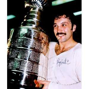 Bryan Trottier Autographed Picture   16x20 (Stanley Cup)