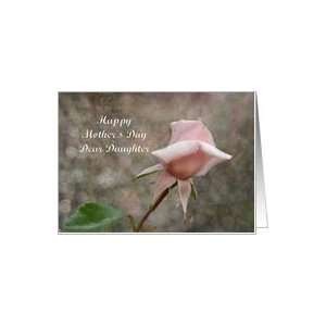  Mothers Day   Daughter   Pink Rose Bud Card Health 