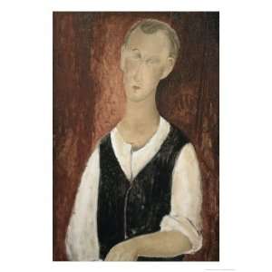  Young Man with a Black Vest, c.1912 Giclee Poster Print by 