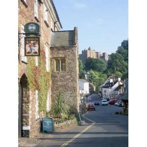 com Luttrell Arms Hotel and Dunster Castle Beyond, Dunster, Somerset 