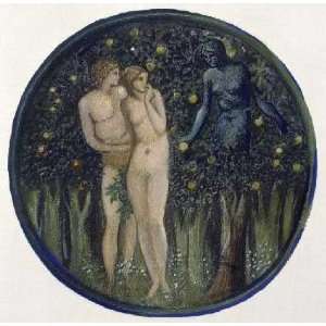  Temptation by Sir Edward Burne Jones. Size 22.00 X 21.50 