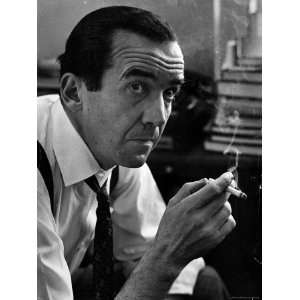  Broadcast Journalist Edward R. Murrow Smoking Cigarette 