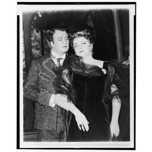  Nicolai Gedda and Eleanor Steber,Opera Vanessa,1958 