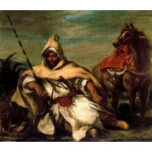  Hand Made Oil Reproduction   Eugène Delacroix   32 x 28 