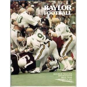  Baylor Bears v Texas A&M Aggies Football Program 1977 