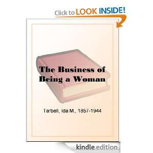   Business of Being a Woman Ida M. Tarbell  Kindle Store