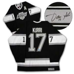 JARI KURRI L.A. Kings SIGNED Black Retro Hockey JERSEY   Autographed 
