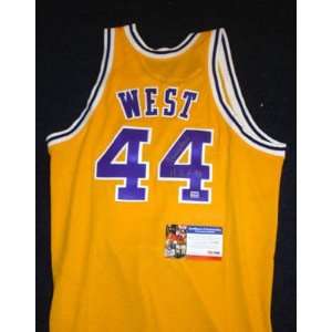 Jerry West Autographed Basketball   (Jersey PSA