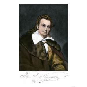  John James Audubon, with His Autograph Premium Poster 