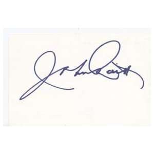 JOHN RAITT Signed Index Card In Person