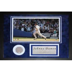 Johnny Damon New York Yankees Yankee Stadium Mini Dirt Collage