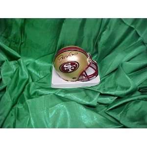 Joe Montana Hand Signed Autographed San Francisco 49ers Mini Helmet w 