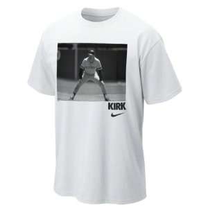 Kirk Gibson Nike Detroit Tigers White Throwback Player Photo T Shirt