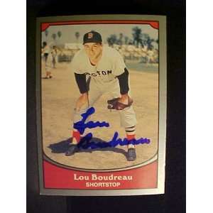 Lou Boudreau Boston Red Sox #9 1990 Baseball Legends Signed Baseball 