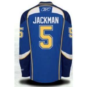  Barret Jackman Jersey St. Louis Blues Blue Jersey Hockey 
