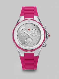 Michele Watches   Tahitian Jelly Bean Chronograph Watch/Pink