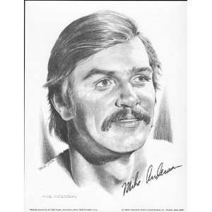  1974 Mike Anderson Philadelphia Phillies Lithograph 