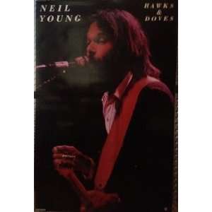 Neil Young Hawks & Doves poster