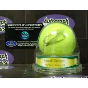 Novak Djokovic autographed Tennis Ball   Autographed Tennis Balls