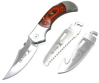 Elk Ridge Interchangeable Blade Folding Hunting Knife  