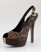 Fendi Zucca Platform Pump   