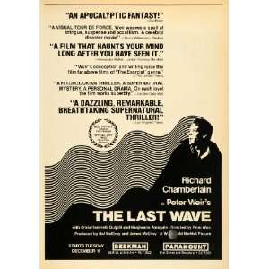  1978 Ad Film The Last Wave Peter Weir United Artist 