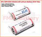 6X SAFT LSG Lithium Battery ER14250 3.6V Li SoCl2 Primary PLC Data 