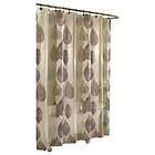 Ex Cell Home Fashions Gossamer Leaf Fabric Shower Curtain, Natural