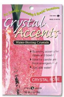 Item #CACRO   Rose Crystal Accents Water Storing Decorative Polymer 