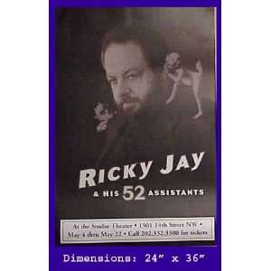 RICKY JAY & HIS 52 ASSISTANTS & THE STUDIO 24x36 Poster