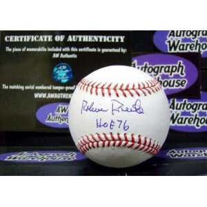 Robin Roberts autographed Baseball inscribed HOF 76
