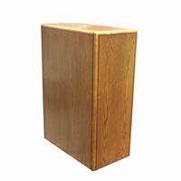 Vintage Four Drawer Wood File Cabinet  