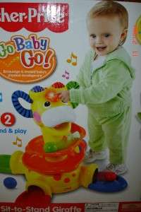 NEW~Fisher Price~SIT TO STAND GIRAFFE~GO BABY GO~LAUGH & LEARN 