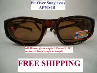Polarized Fit Over Sunglasses Goggles Shield 7089 NEW  