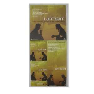    I Am Sam Movie 2 Sided Promo Poster Sean Penn 