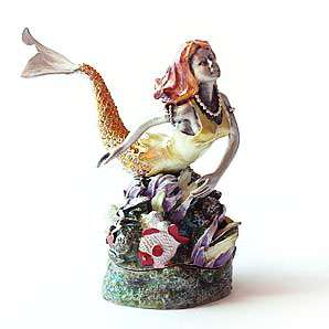 Mermaid Jewelry Box / Keepsake Gift Crystal / Enamal  