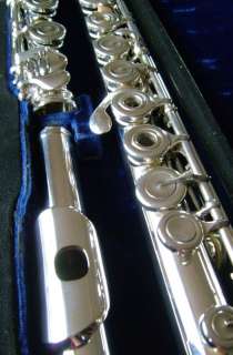 EDWARD ALMEIDA SOLID SILVER OPEN HOLE FLUTE (VERY RARE)  