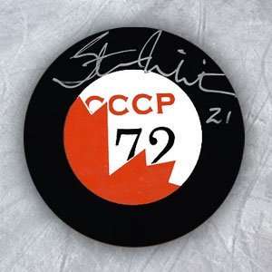  Autographed Stan Mikita Puck   Summit Series Sports 