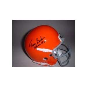 Terry Baker Autographed Oregon State Beavers Schutt Mini Helmet with 
