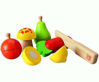 PlanToys FRUIT & VEGETABLE PLAYSET Wooden Baby Toy BNIB  