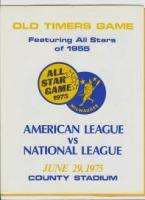 1975 MILWAUKEE BREWERS ALL STAR OLD TIMERS GAME PROGRAM  