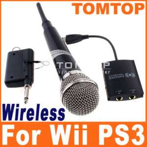 Wireless 2 in1 Karaoke Microphone For Wii PS3 Boogie  